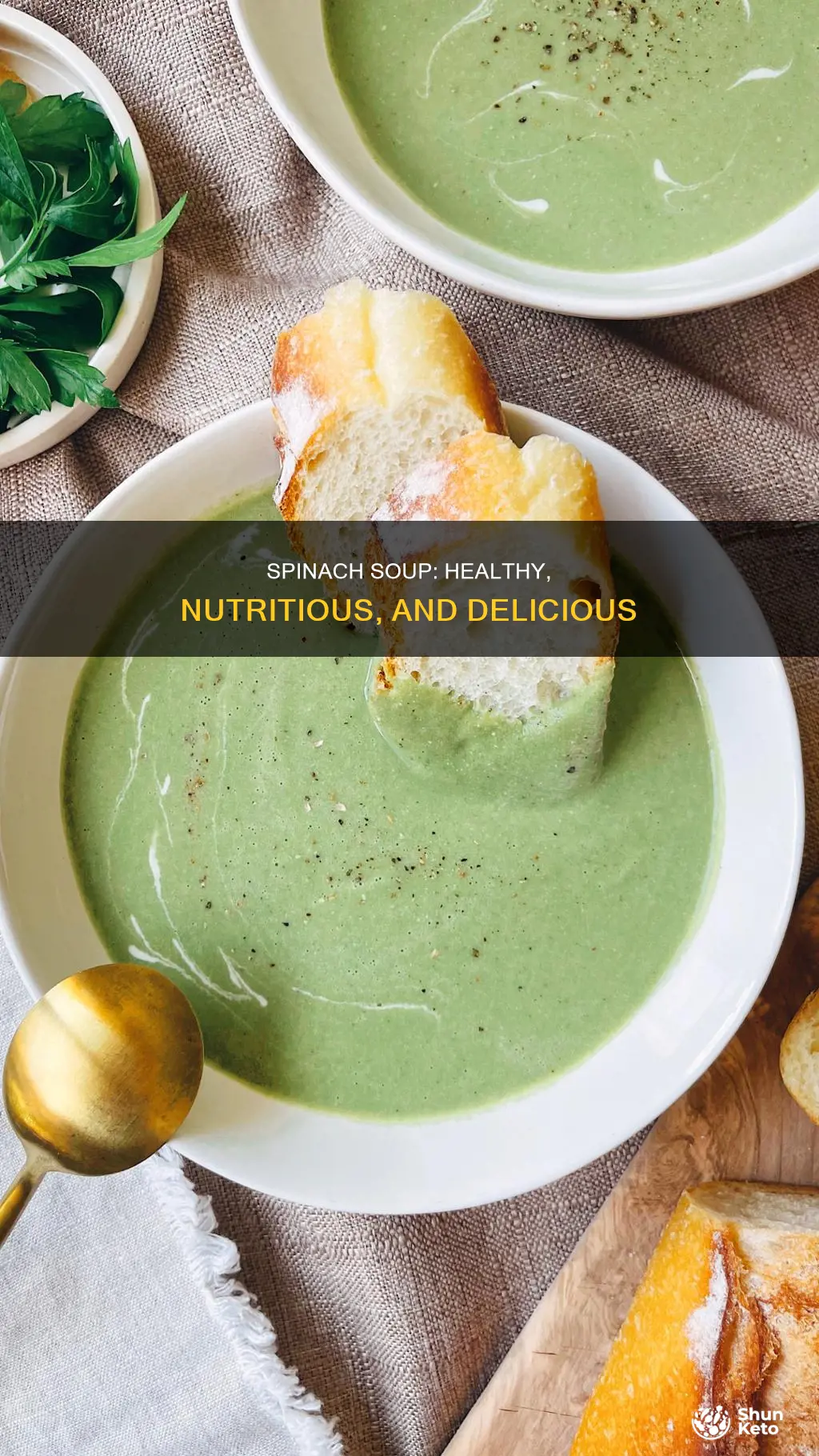 how to make diet palak soup
