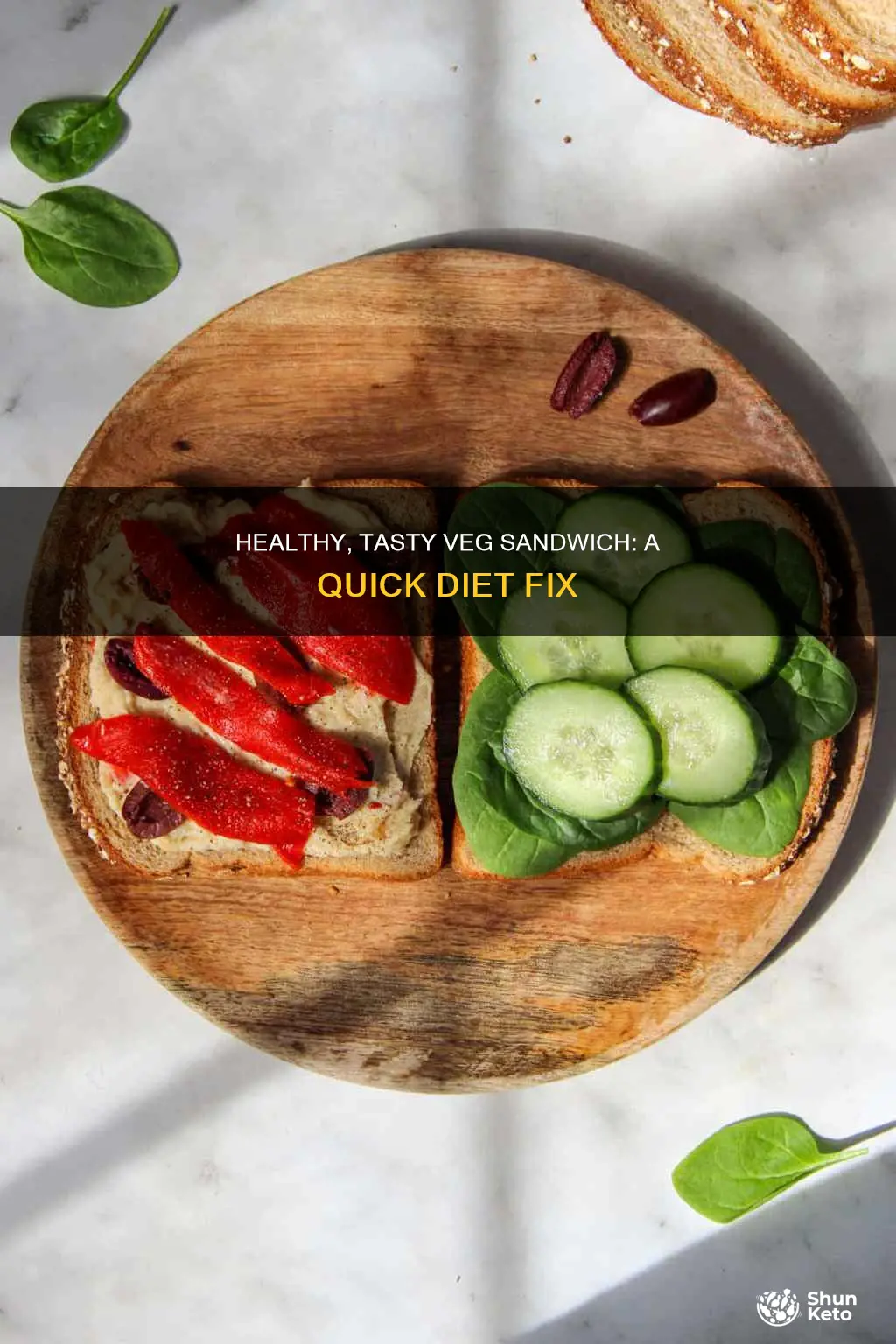 how to make diet veg sandwich