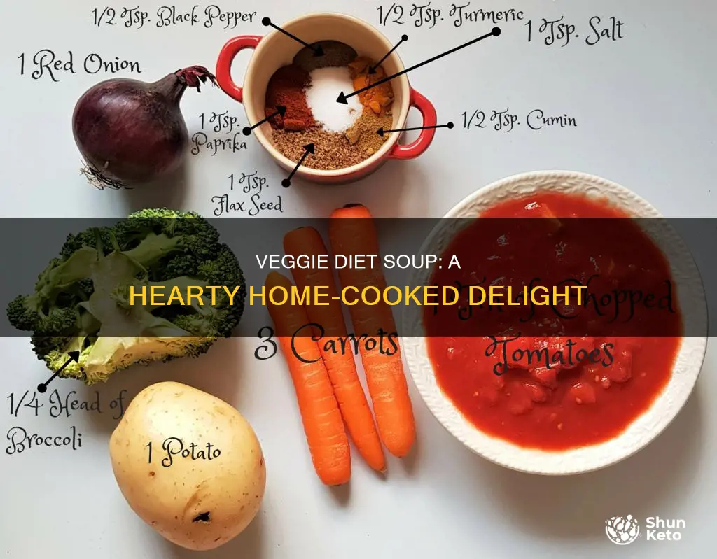 how to make diet veg soup at home