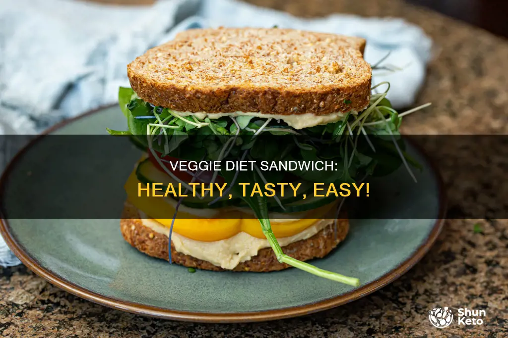 how to make diet vegetable sandwich