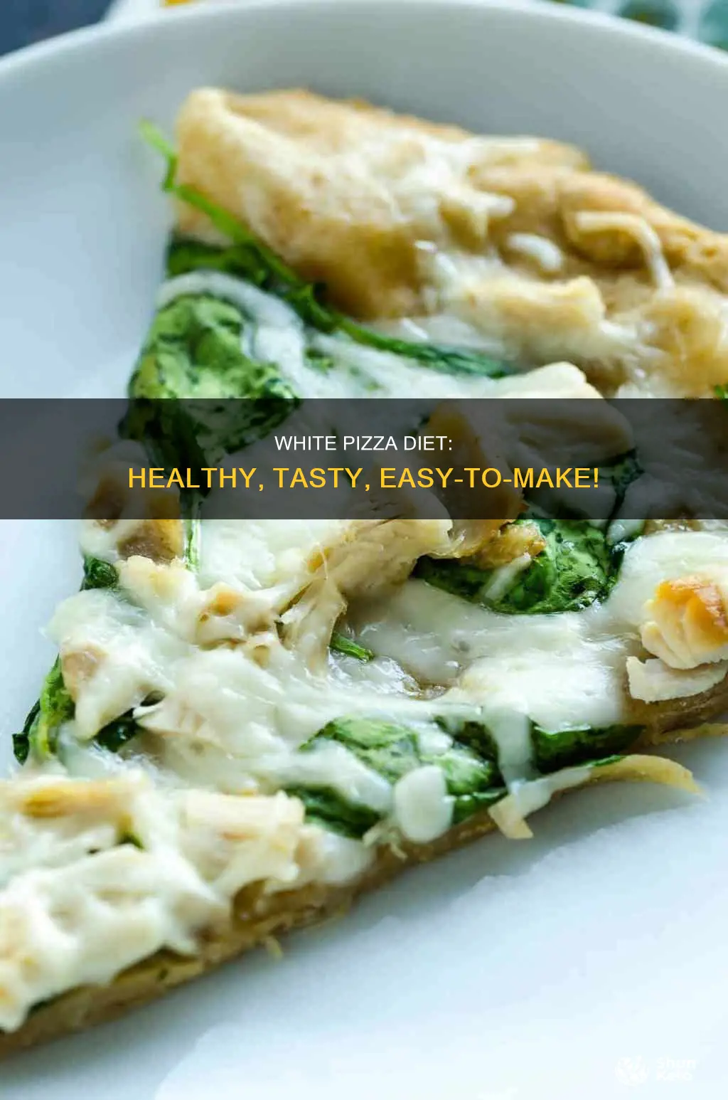 how to make diet white pizza