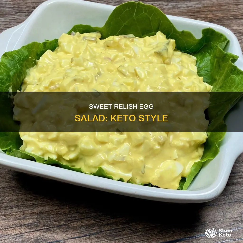 how to make keto sweet relish low carb egg salad