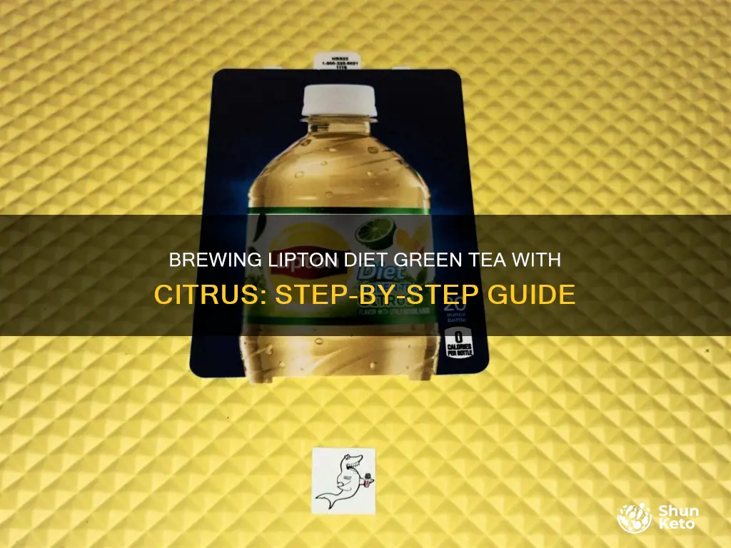 how to make lipton diet green tea with citrus