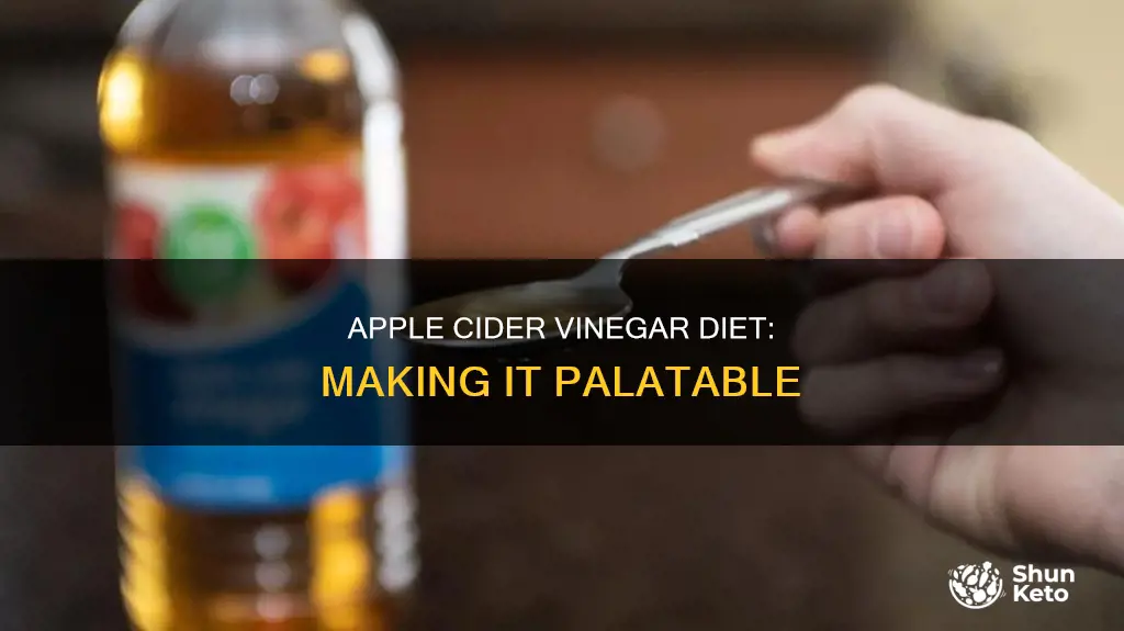 how to make the apple cider vinegar diet taste better