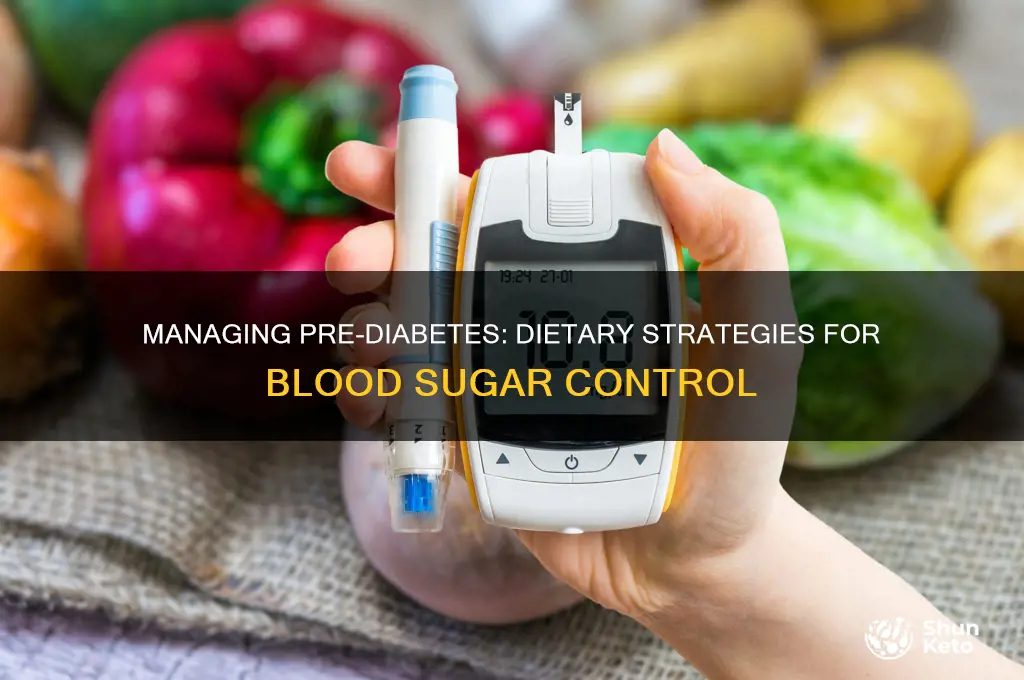 how to manage pre diabetes with diet