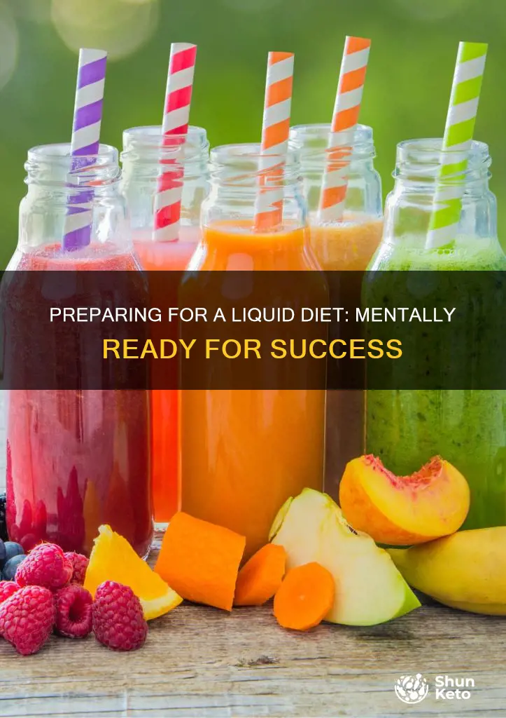 how to mentally prepare for a liquid diet