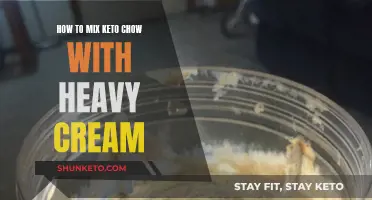 The Best Way to Mix Keto Chow With Heavy Cream