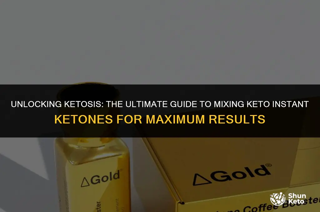 how to mix keto instant ketones power