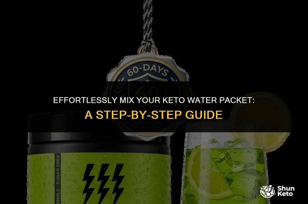 how to mix my keto water packet