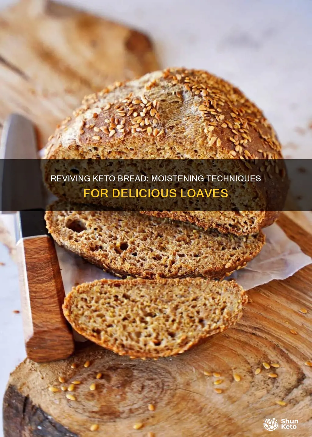 how to moisten keto bread