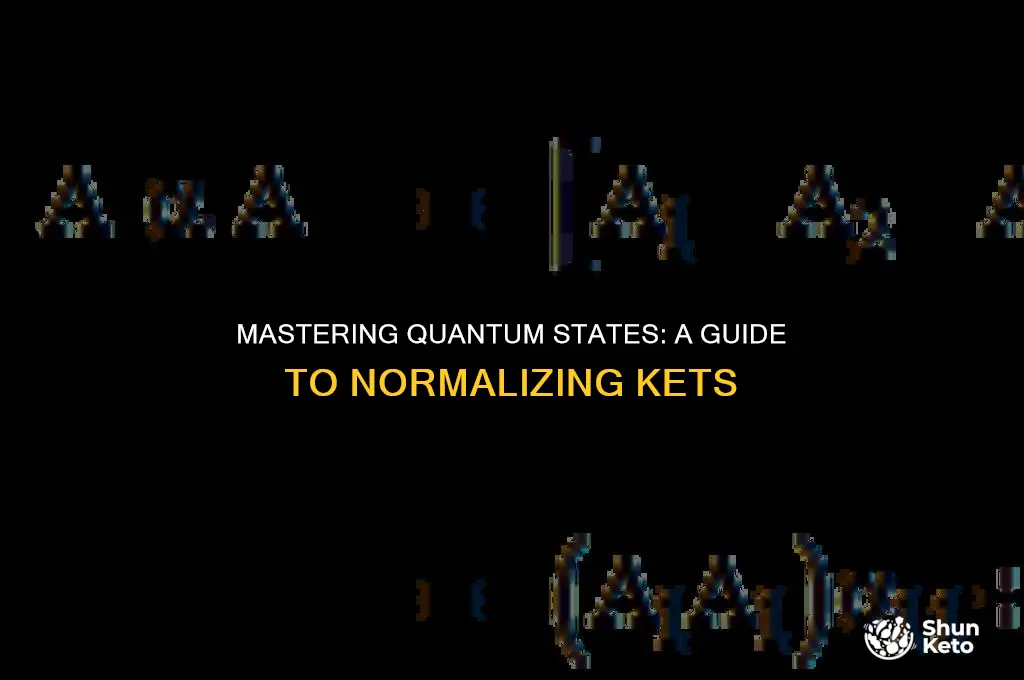 how to normalize a ket