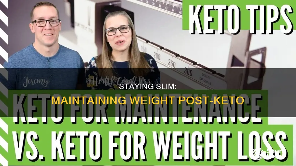 how to not gain back weight after keto