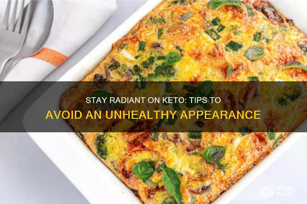 how to not look unhealthy on keto diet
