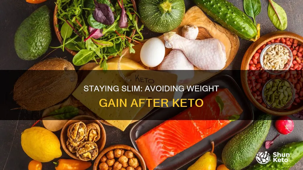 how to not put weight back on after keto