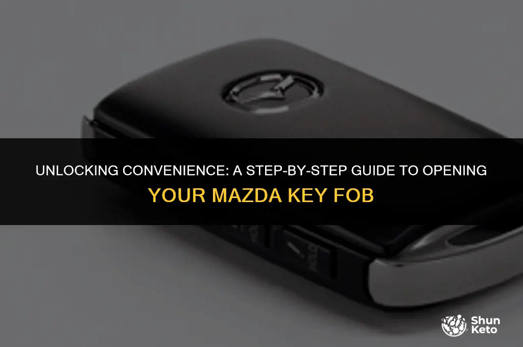 how to open mazda ket fob