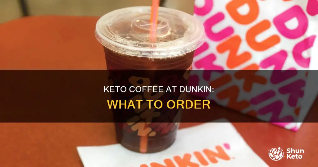 how to order a keto coffee at dunkin donuts