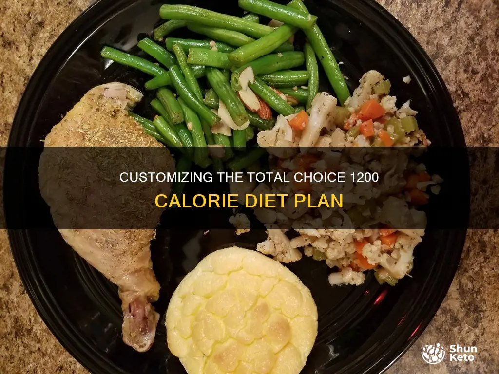 how to order the total choice 1200 calorie diet