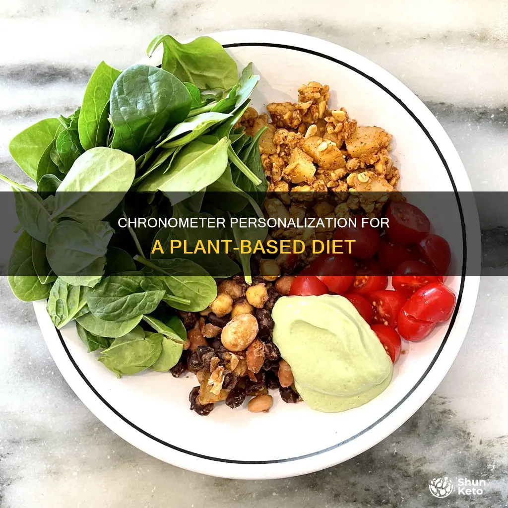 how to personalize chronometer for plant based diet