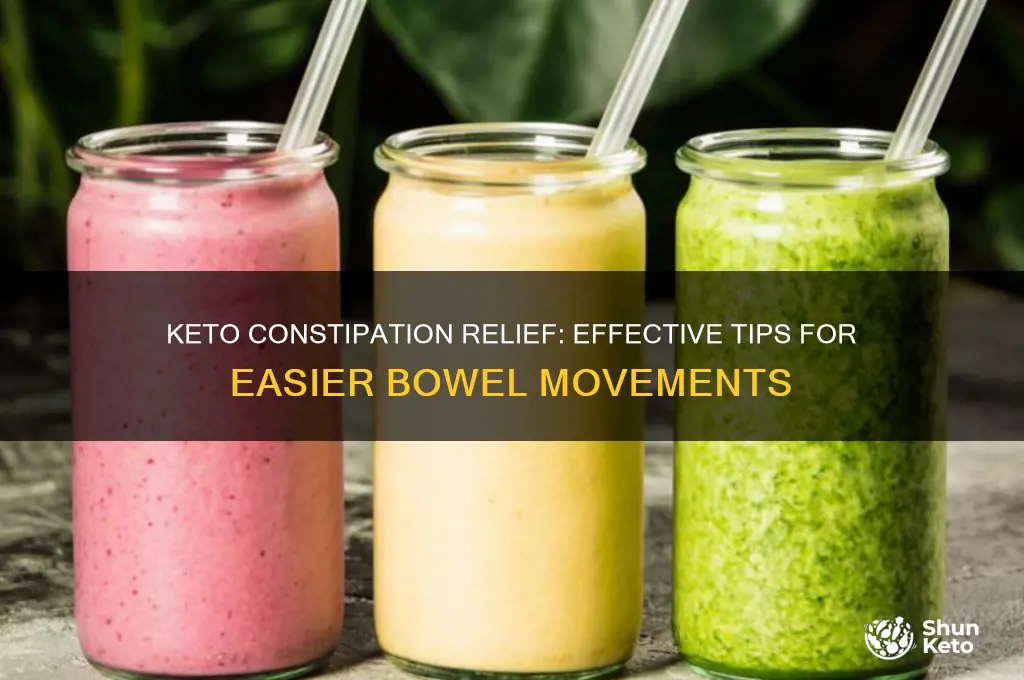how to poop when constipated on the keto diet