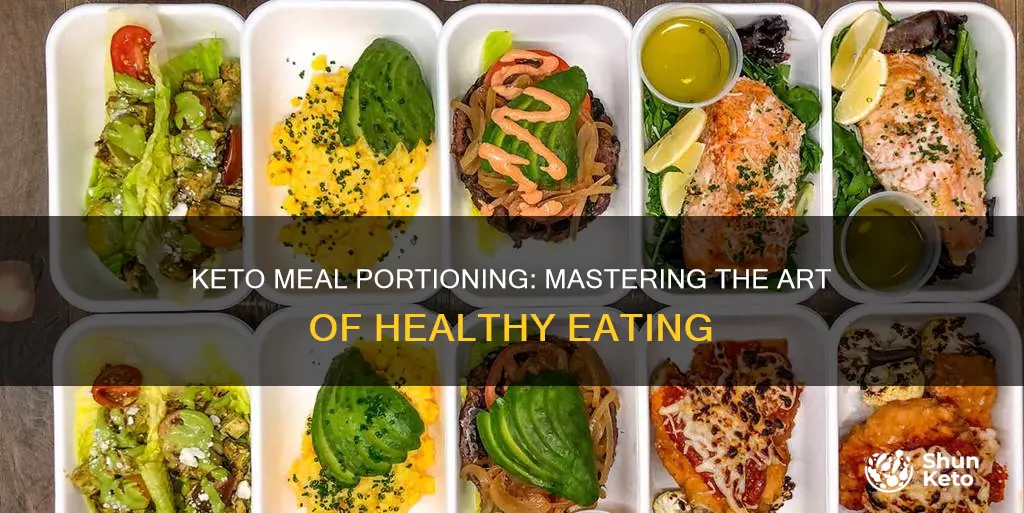 how to portion keto meals