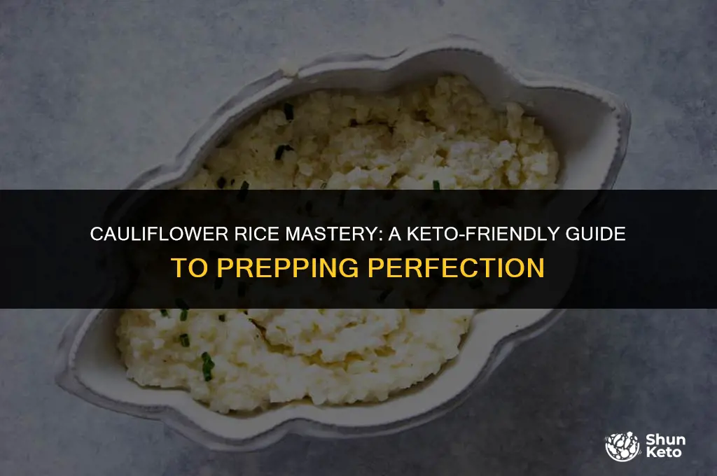 how to prepare cauliflower rice for keto