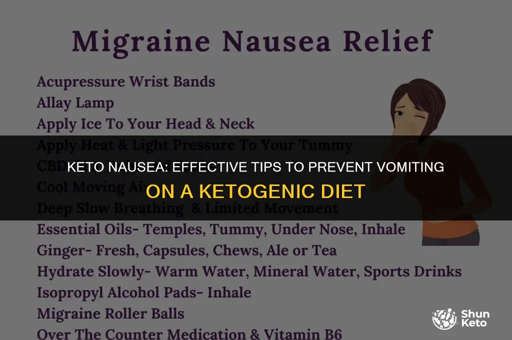 how to prevent vomiting on keto