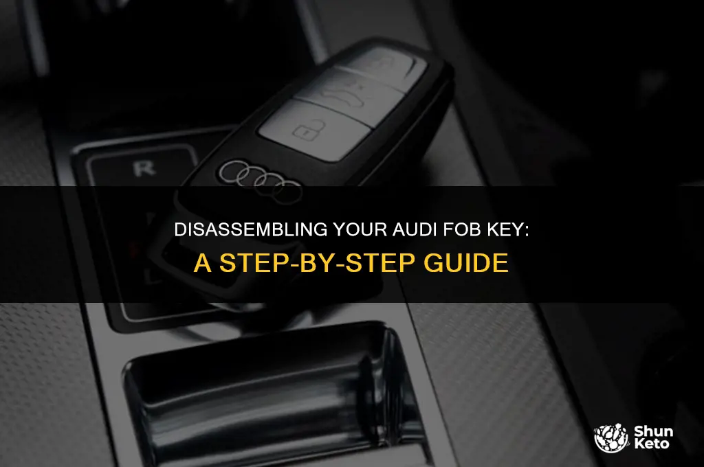 how to pull apart audi fob ket