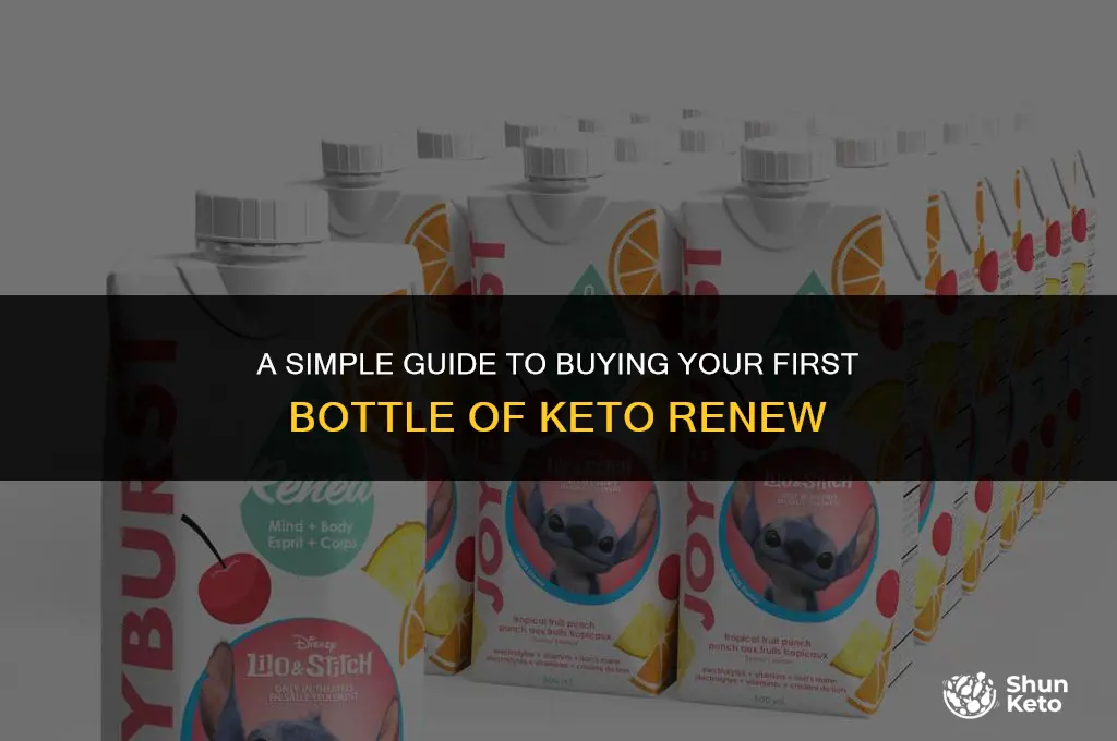 how to purchase one bottle of keto renew