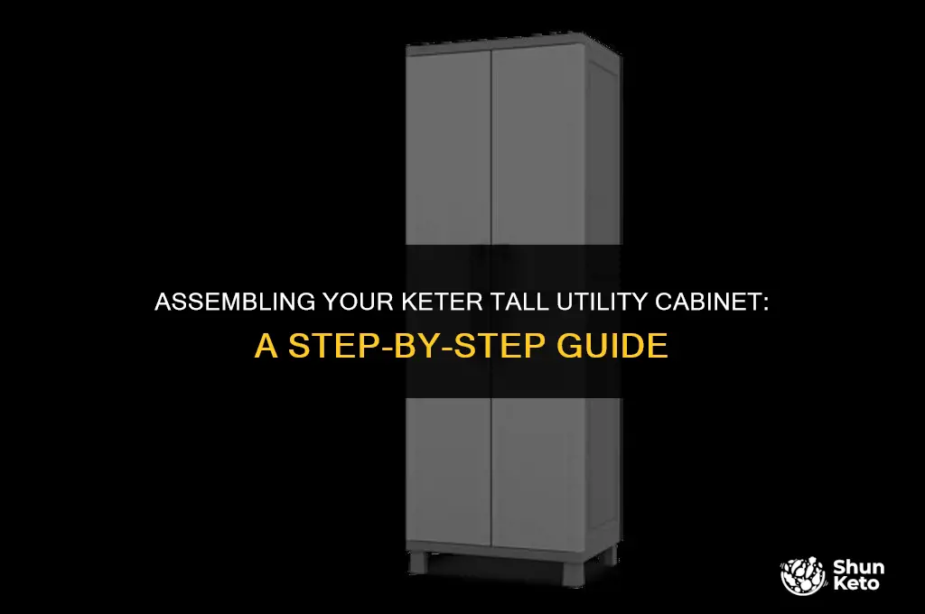 how to put together a keter tall utility cabinet