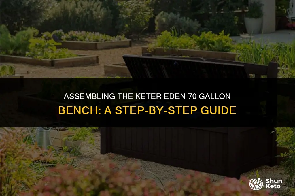 how to put together keter eden 70 gallon bench
