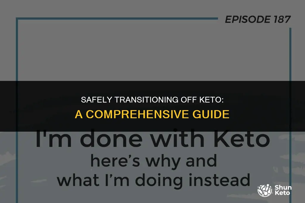 how to quit keto safely
