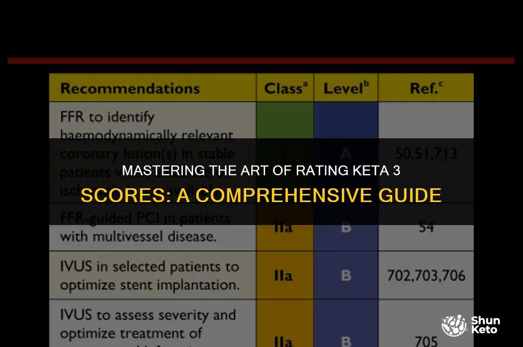 how to rate keta 3 scores