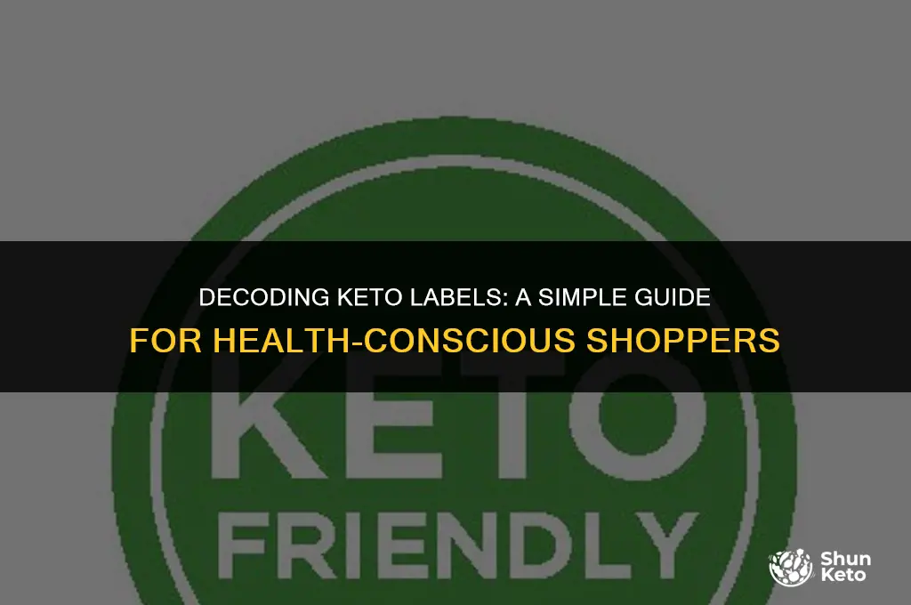 how to read a label for keto