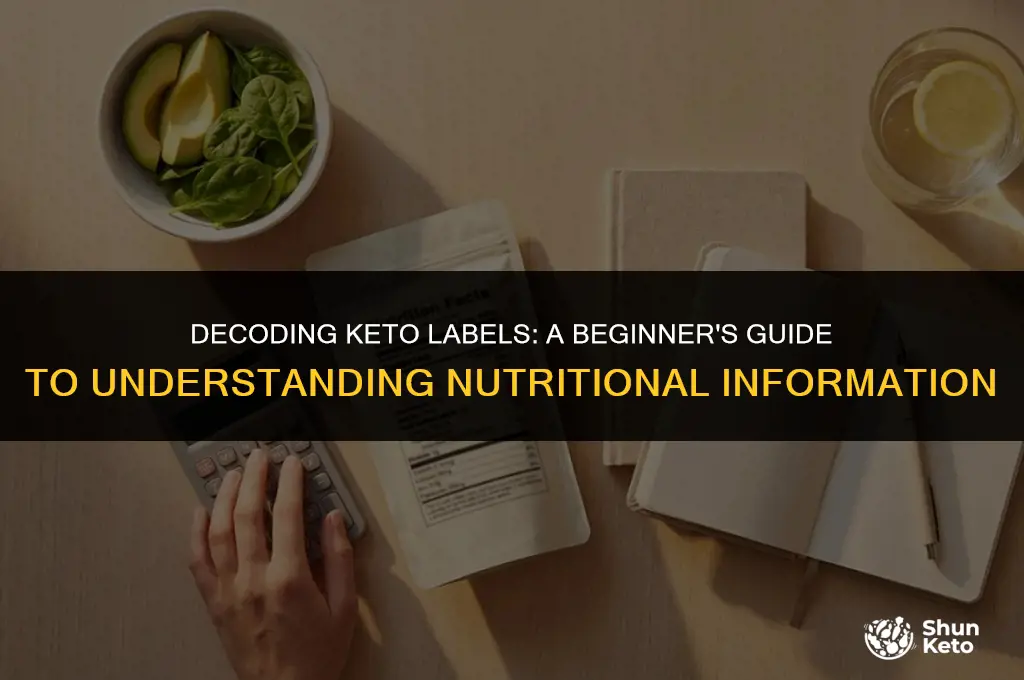 how to read label for ketos