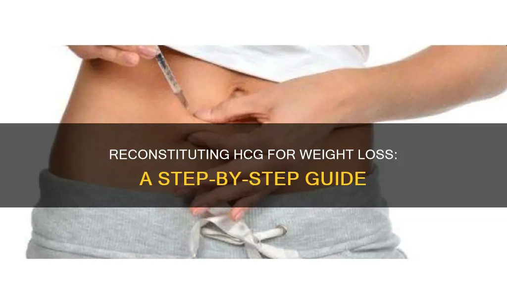 how to reconstitute hcg for diet