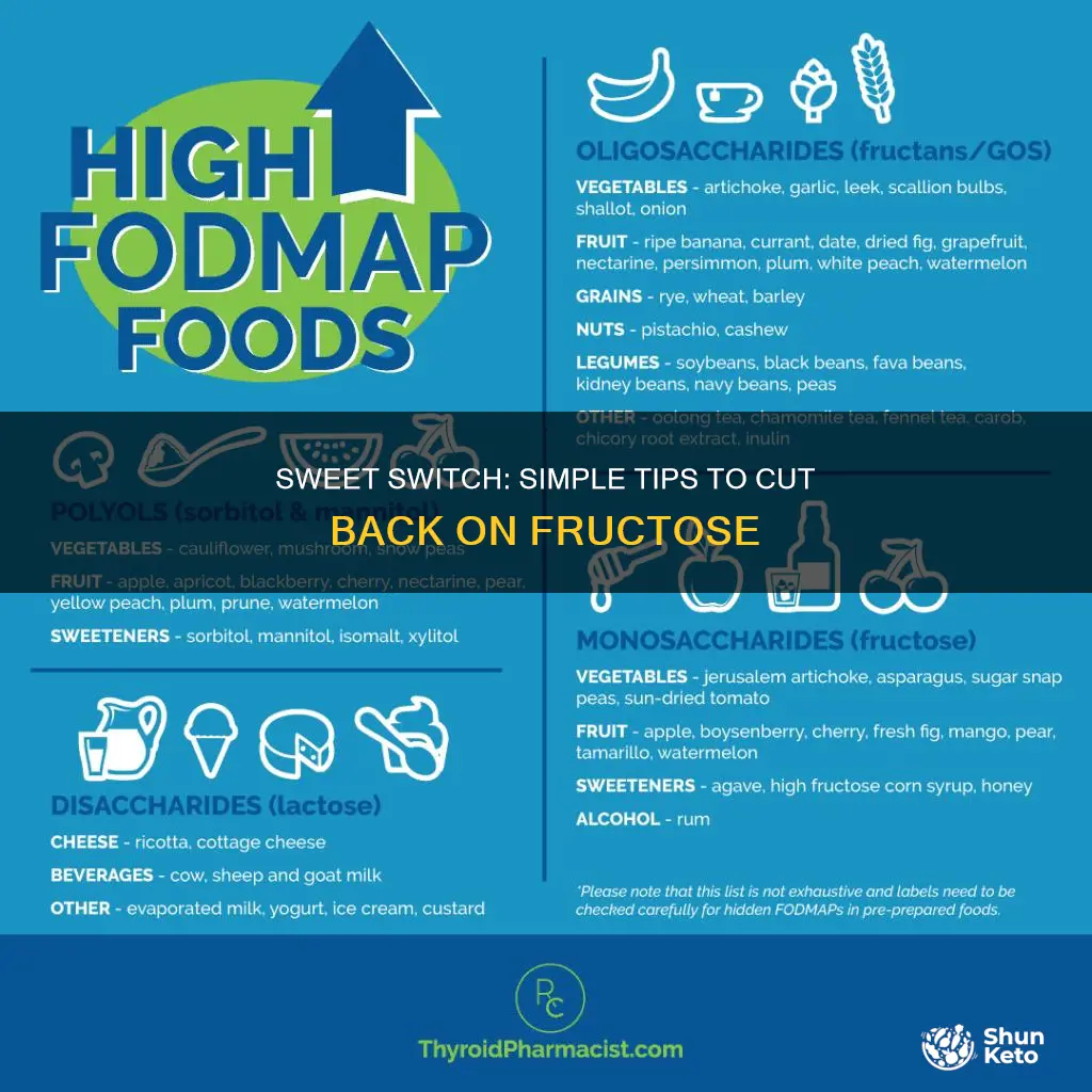 how to reduce fructose in diet