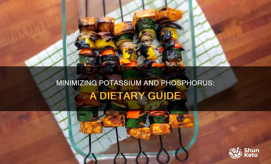 how to reduce potassium and phosphorus in one