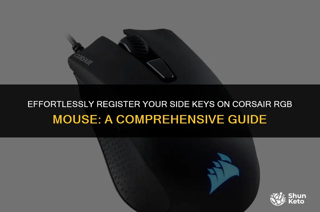 how to register side kets corsair rgb mous