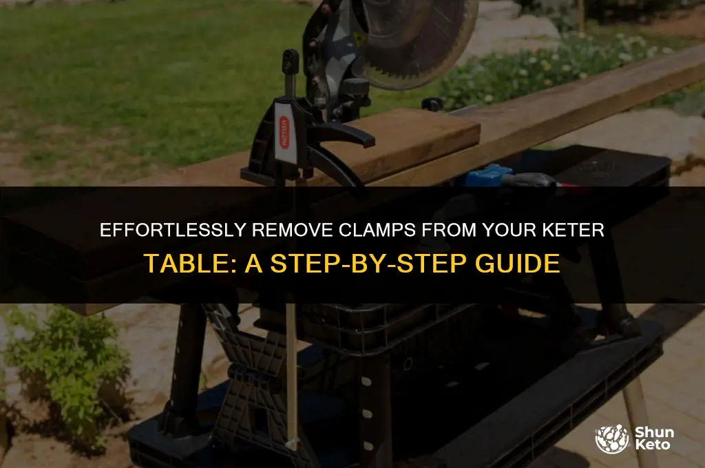 how to remove clamps from keter table
