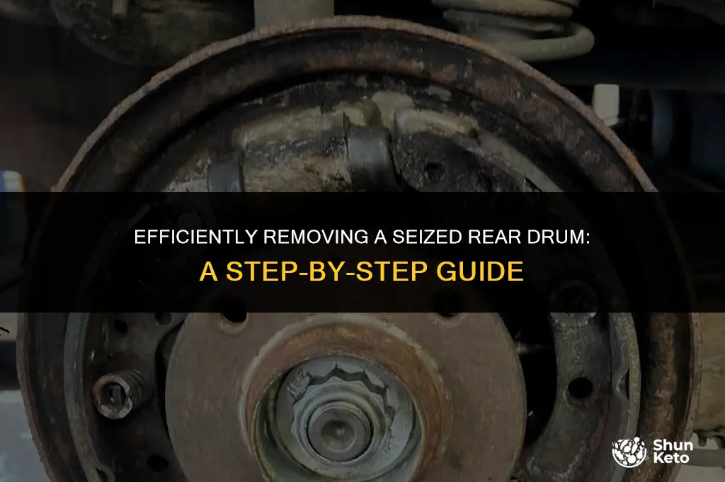 how to remove keted rear drum