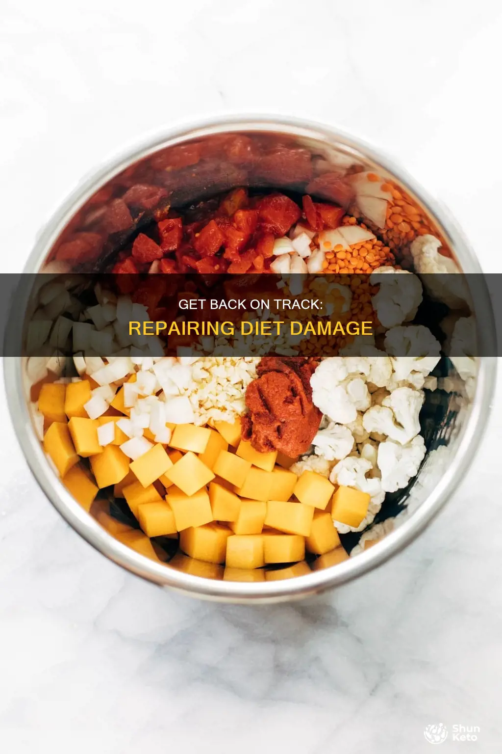 how to repair damage of going off diet