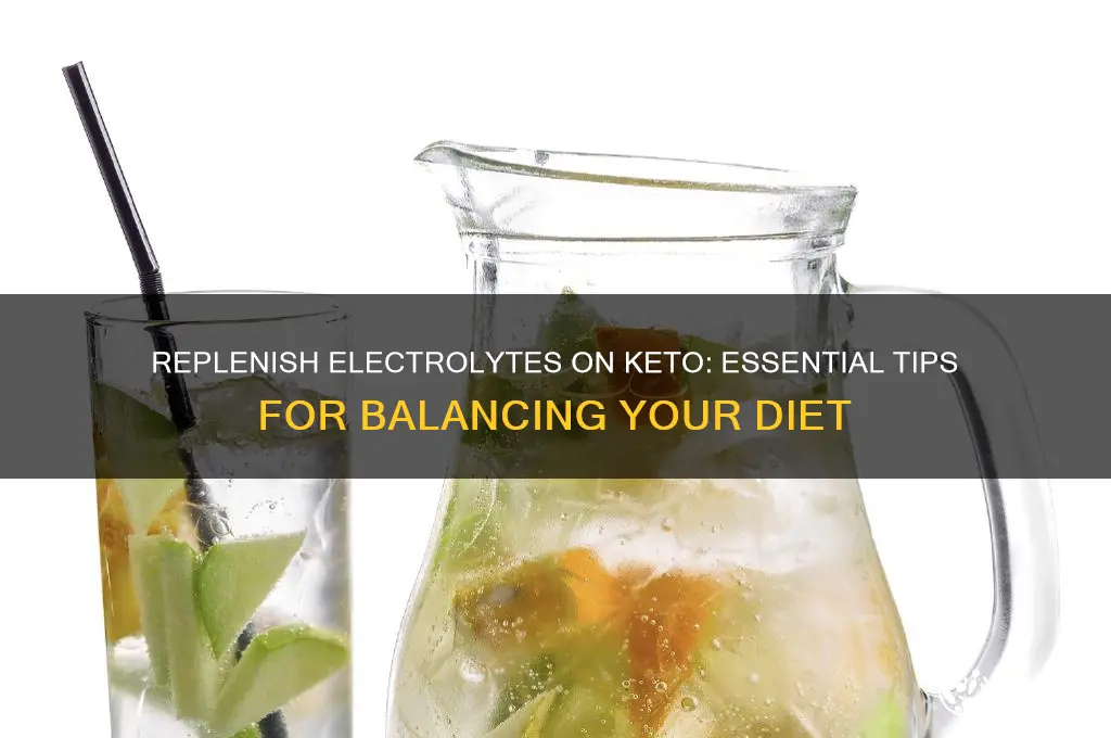 how to replace electrolytes on a keto diet