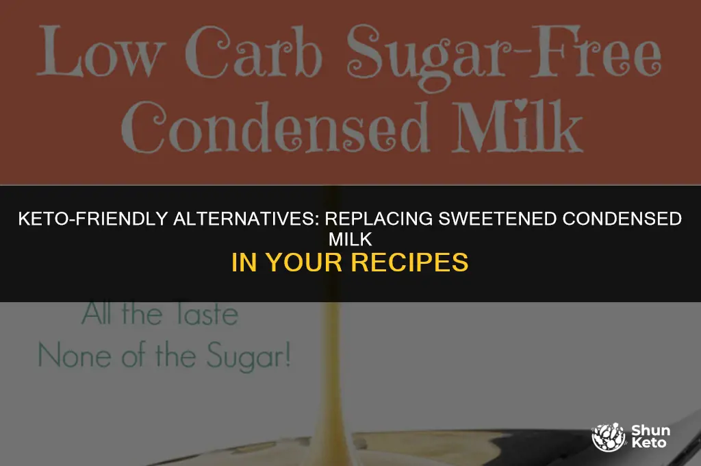 how to replace sweetened condensed milk in keto