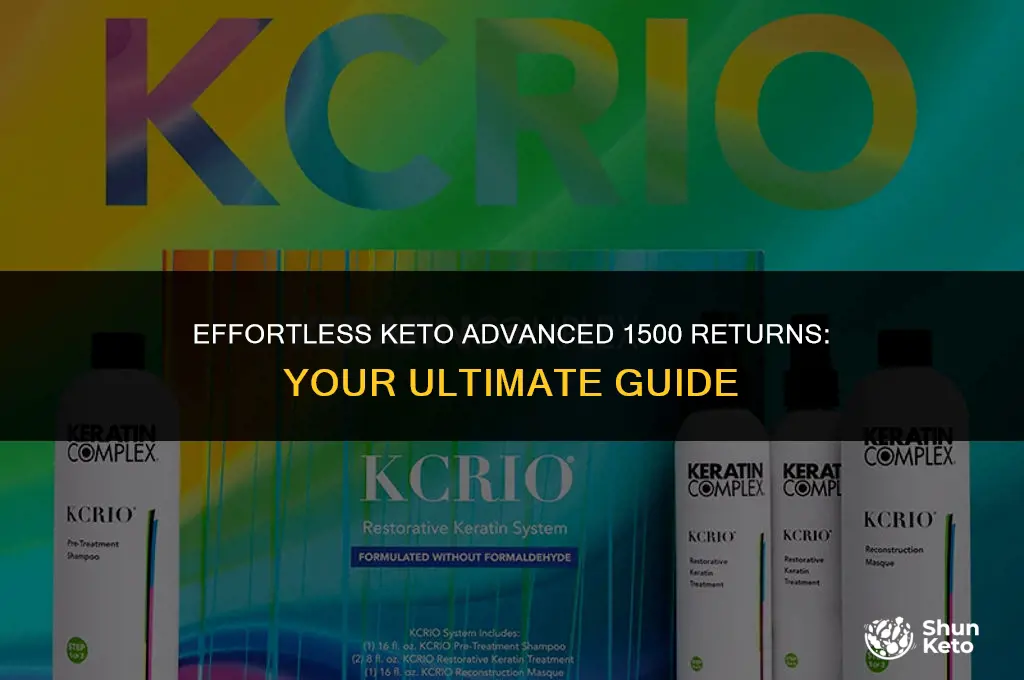how to return keto advanced 1500