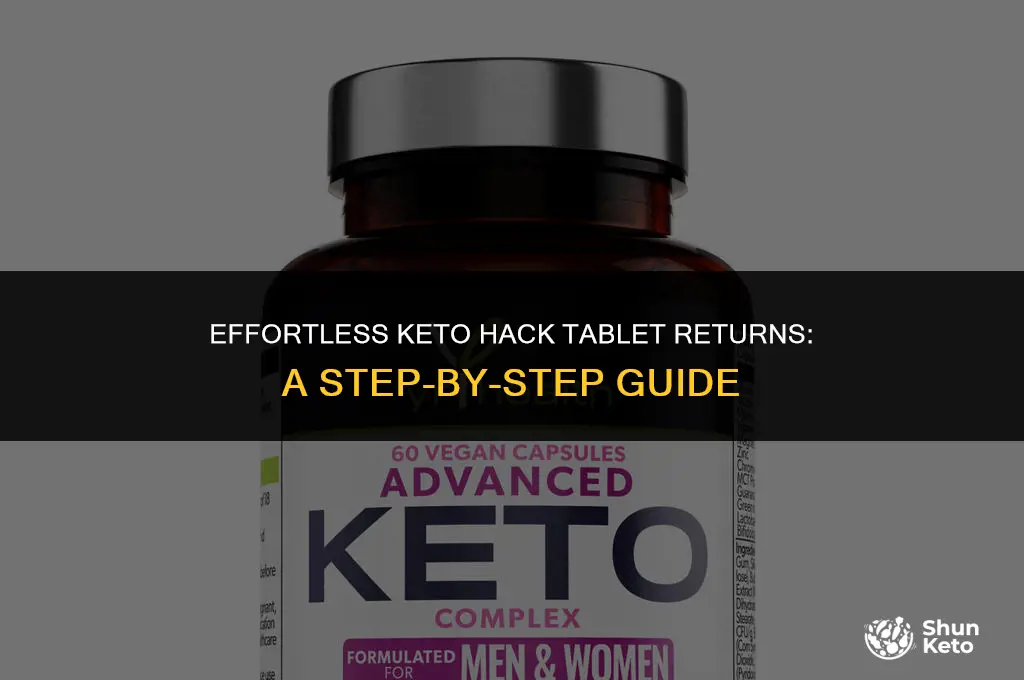 how to return keto hack tablets