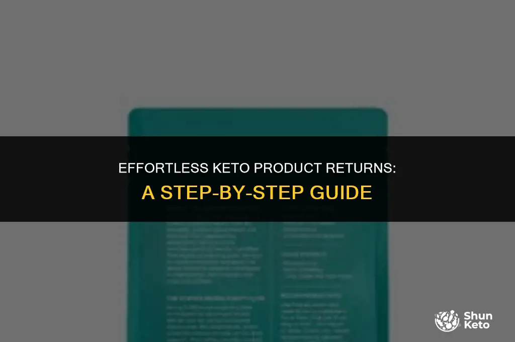 how to return keto product
