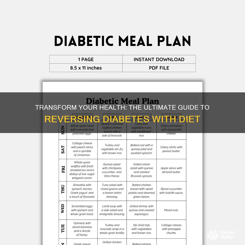 how to reverse diabetes diet plan