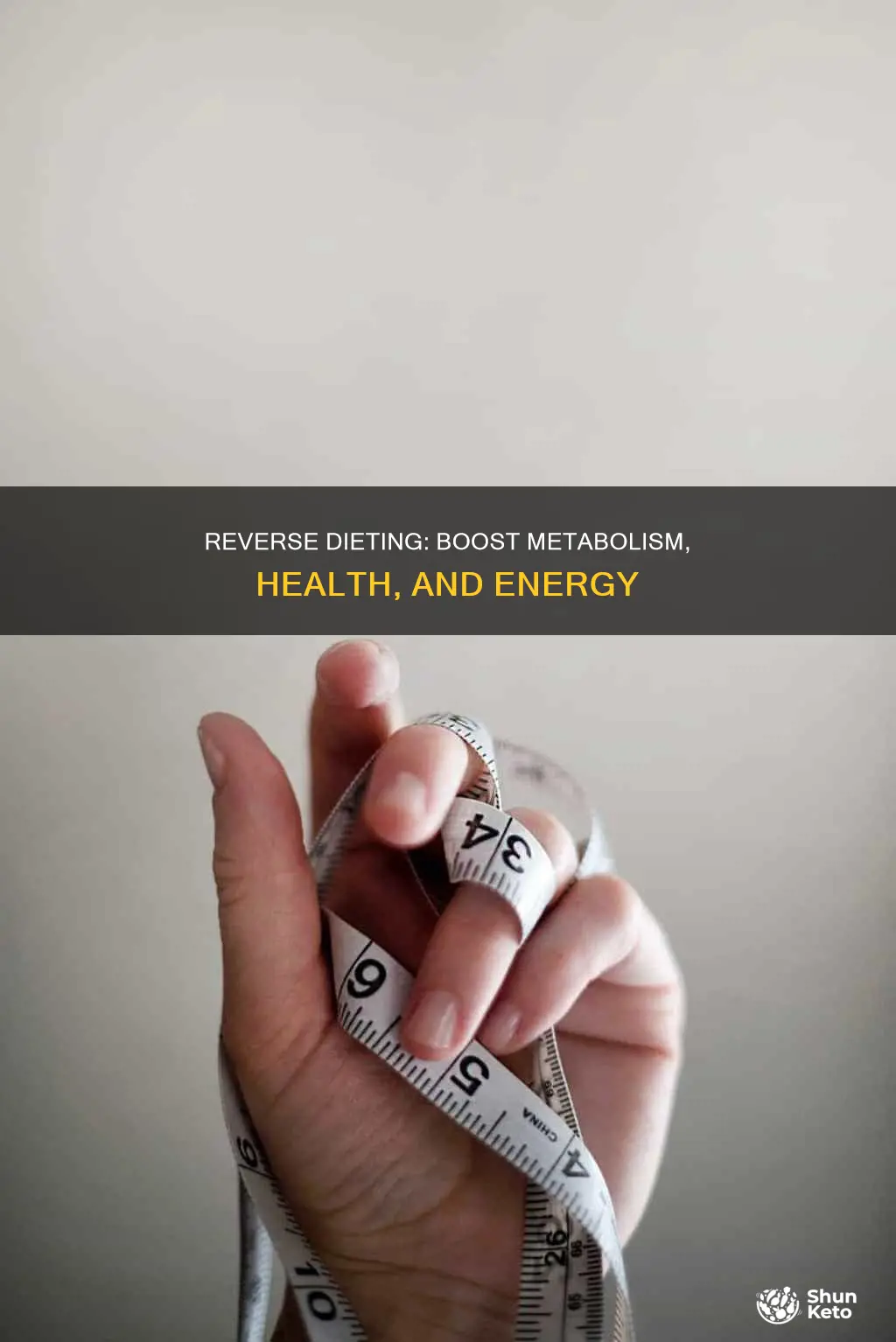 how to reverse diet to increase metabolism