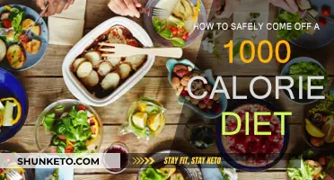Calorie Control: Safely Transitioning Off a 1000-Calorie Diet
