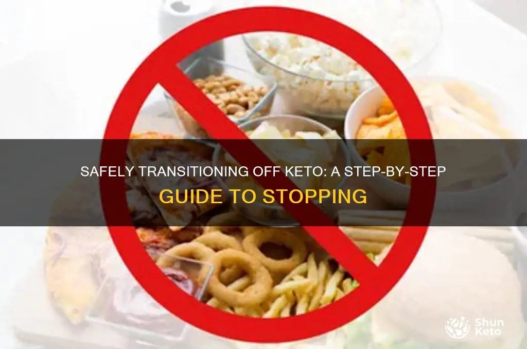 how to safely stop keto diet